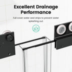 56"-60"W*72" H Semi-Frameless Double Sliding Shower Door