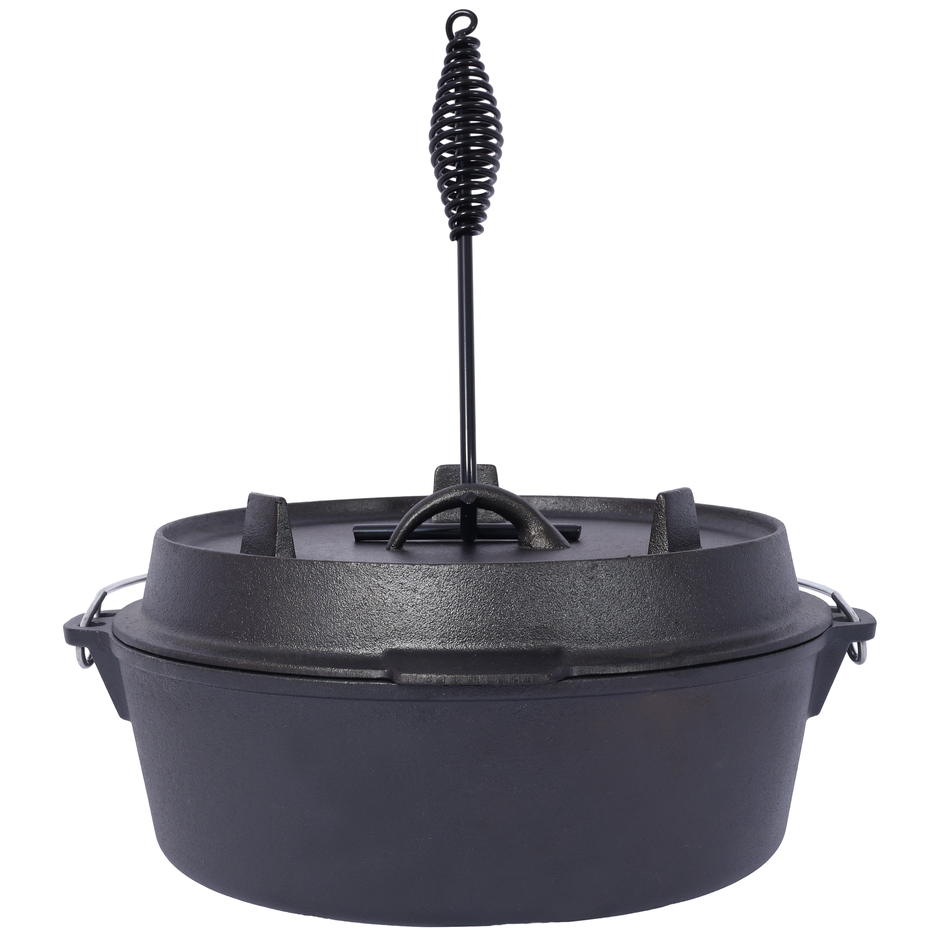 Pre-Seasoned Cast Iron Dutch Oven with Skillet Lid
