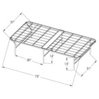 Black Twin Platform Bed