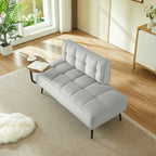 54-Inch Modern Two-Seater Velvet Sofa