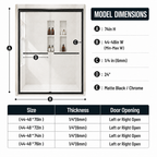 Framed Double Sliding Shower Door