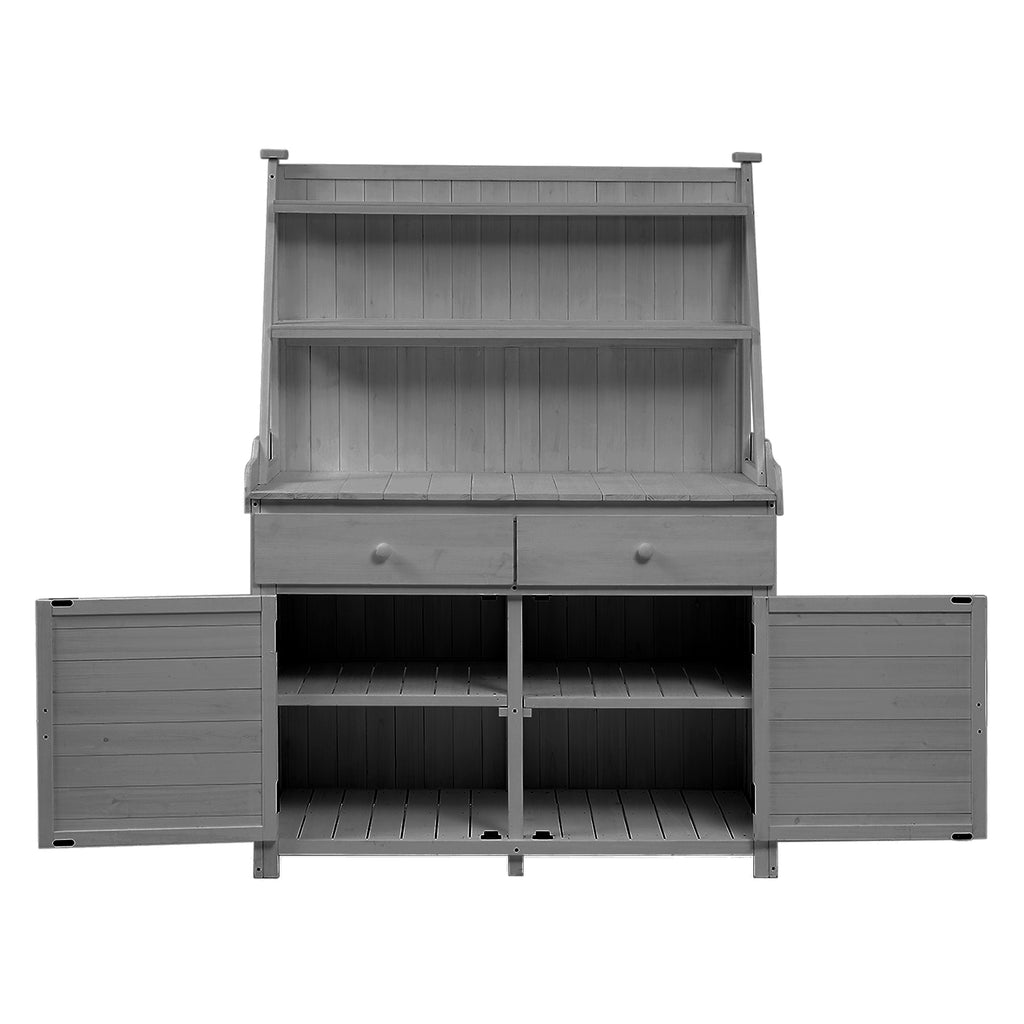 TOPMAX 65-Inch Garden Potting Bench Table