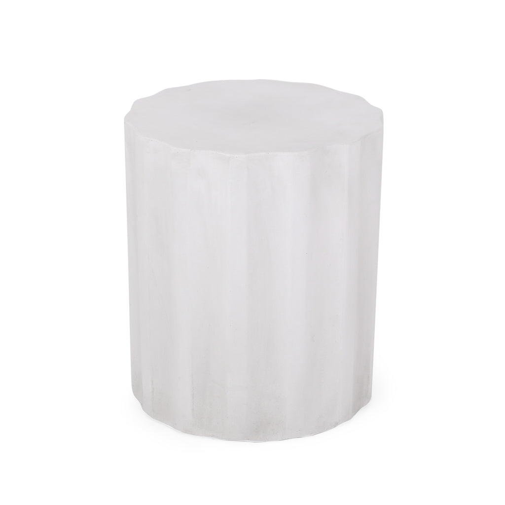 Outdoor Lightweight Concrete Side Table - Antique