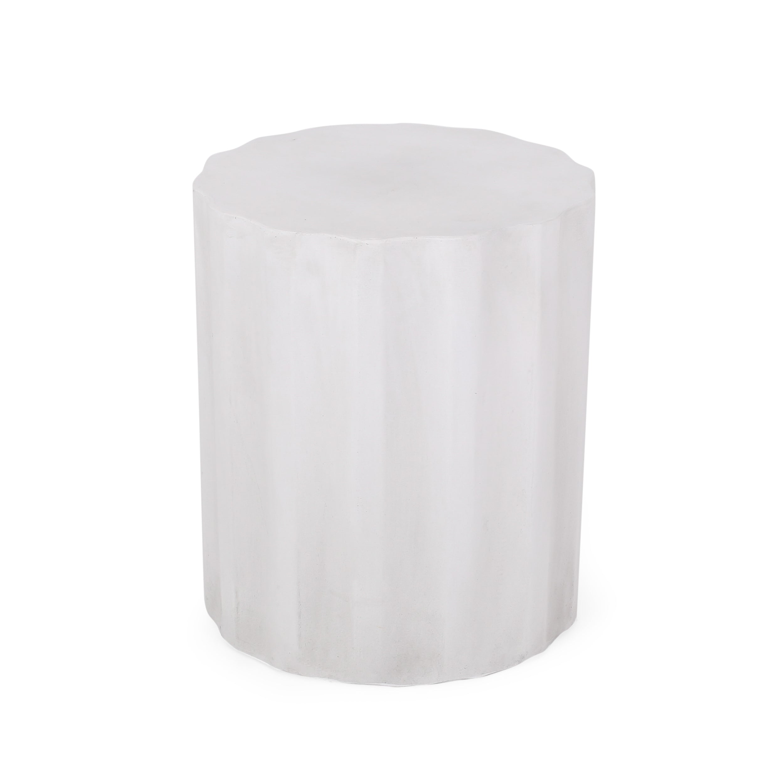 Outdoor Lightweight Concrete Side Table - Antique