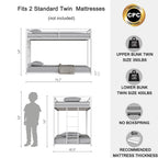 Adam Sturdy Twin over Twin Bunk Bed - Metal