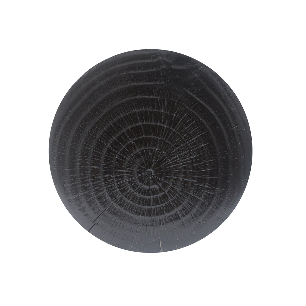 MGO Hollow Side Table, Wood-Like Texture