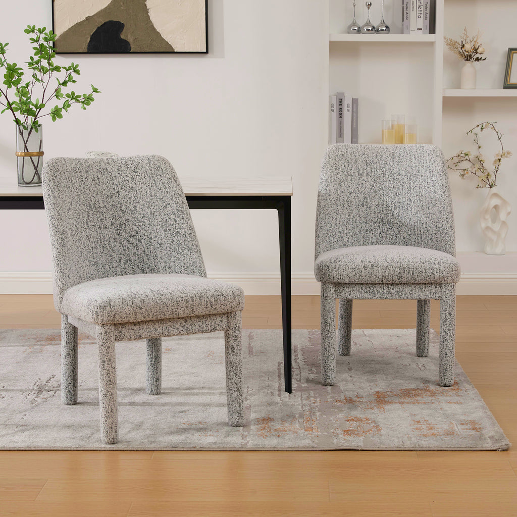 21.46" Wide Modern Minimalist Dining Chair Set Of Two