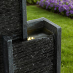 40 Inch Modern Outdoor Water Fountain