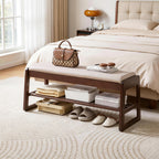 Wood Shoe Storage Bench