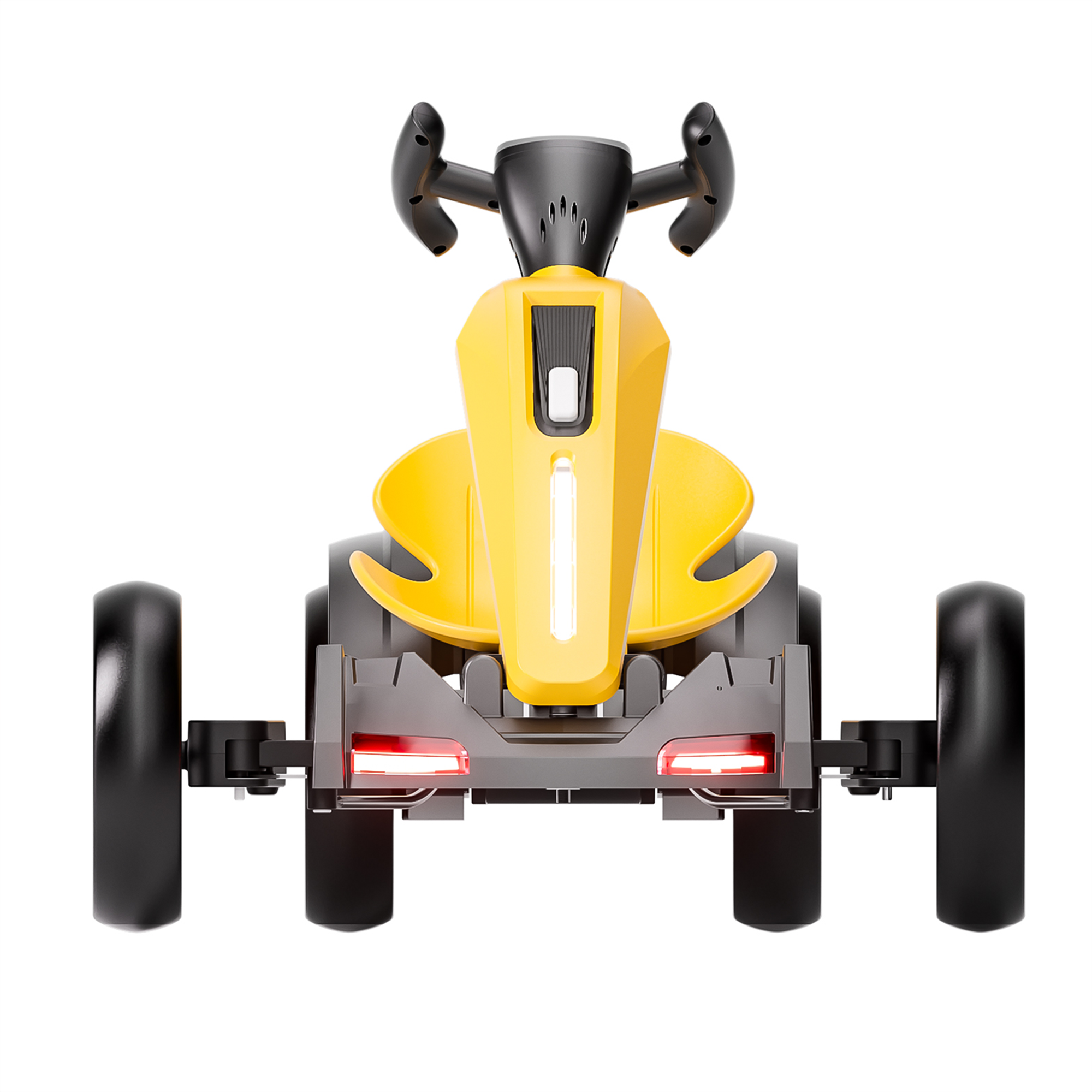 12V Electric Kids Pedal Go Kart - Yellow