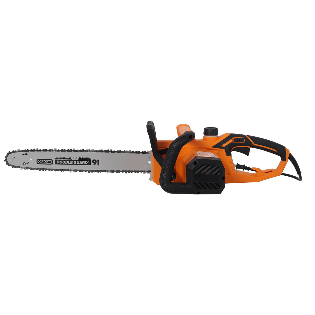 18 Inch Electric Chainsaw, with Quick Chain Adjustment Knob ,120V 60Hz Power Chain Saw with Oregon Bar and OregonChain, for Wood Cutting Tree Trimming