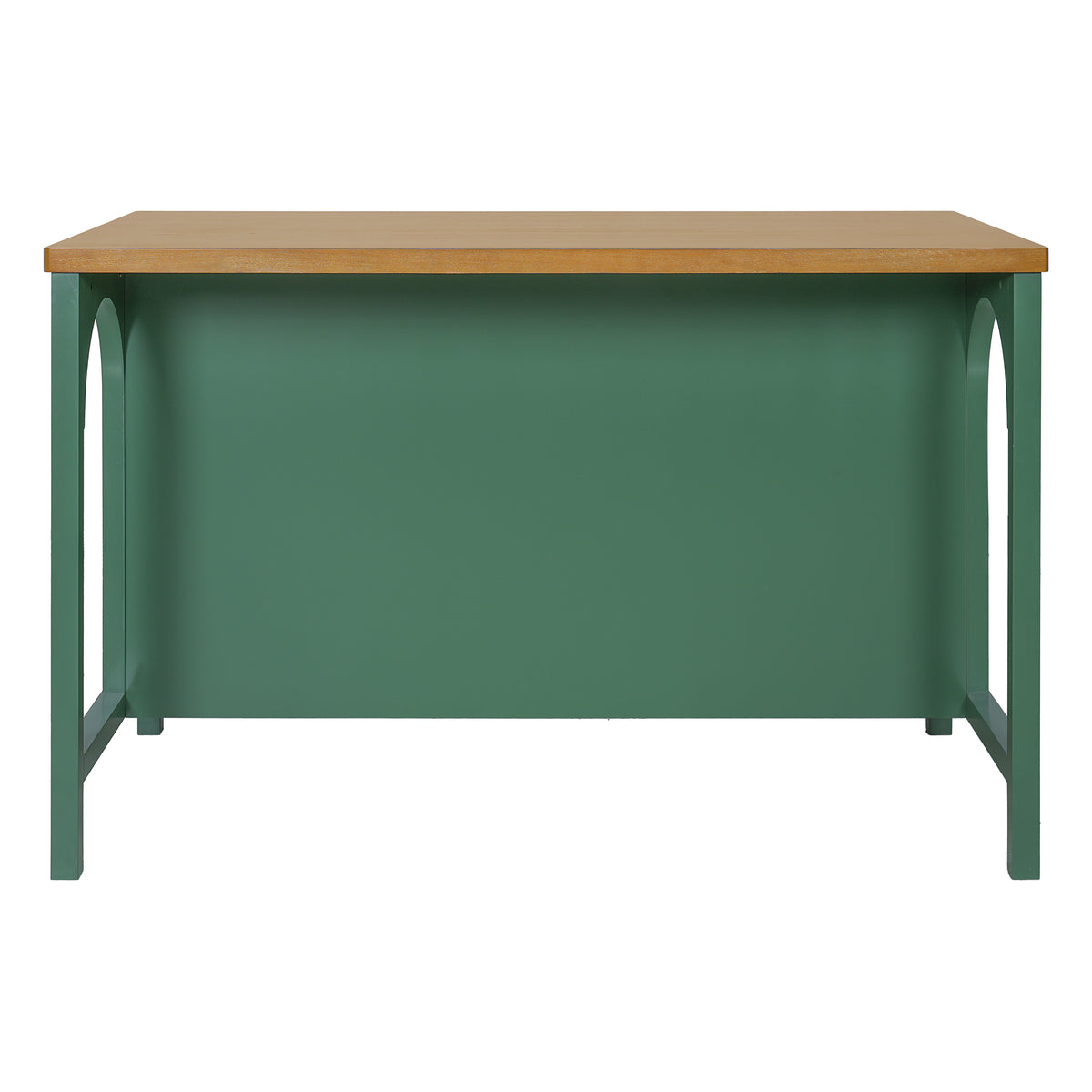 56" Farmhouse Kitchen Island with Open Storage