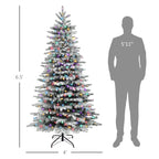 6.5ft Snow Flocked Artificial Christmas Tree