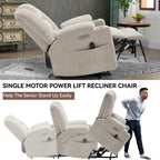 Power Lift Recliner Chair with Massage and Heat