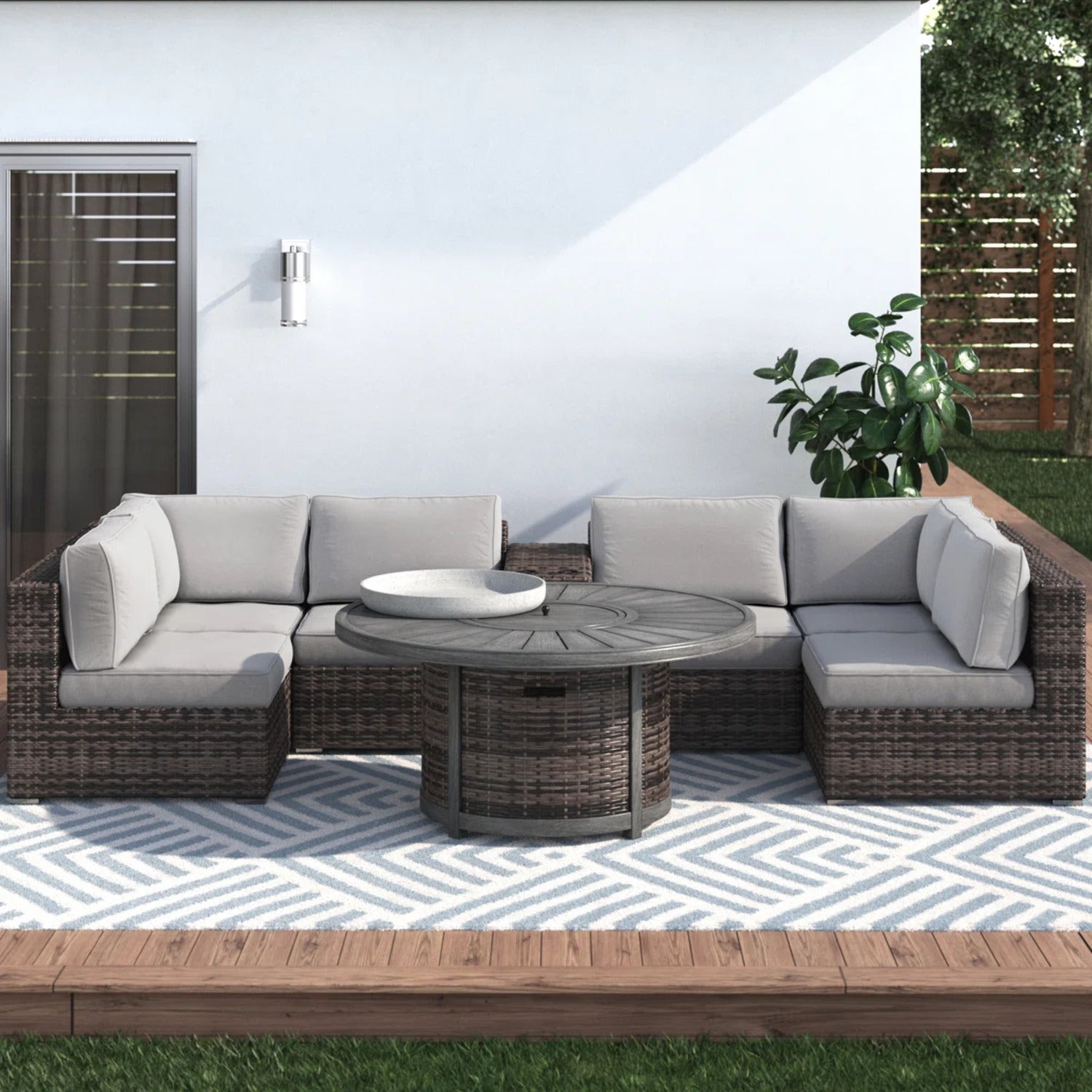 All-Weather 4-Person Patio Sofa Set