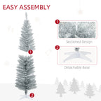 HOMCOM 6' Artificial Pencil Christmas Tree