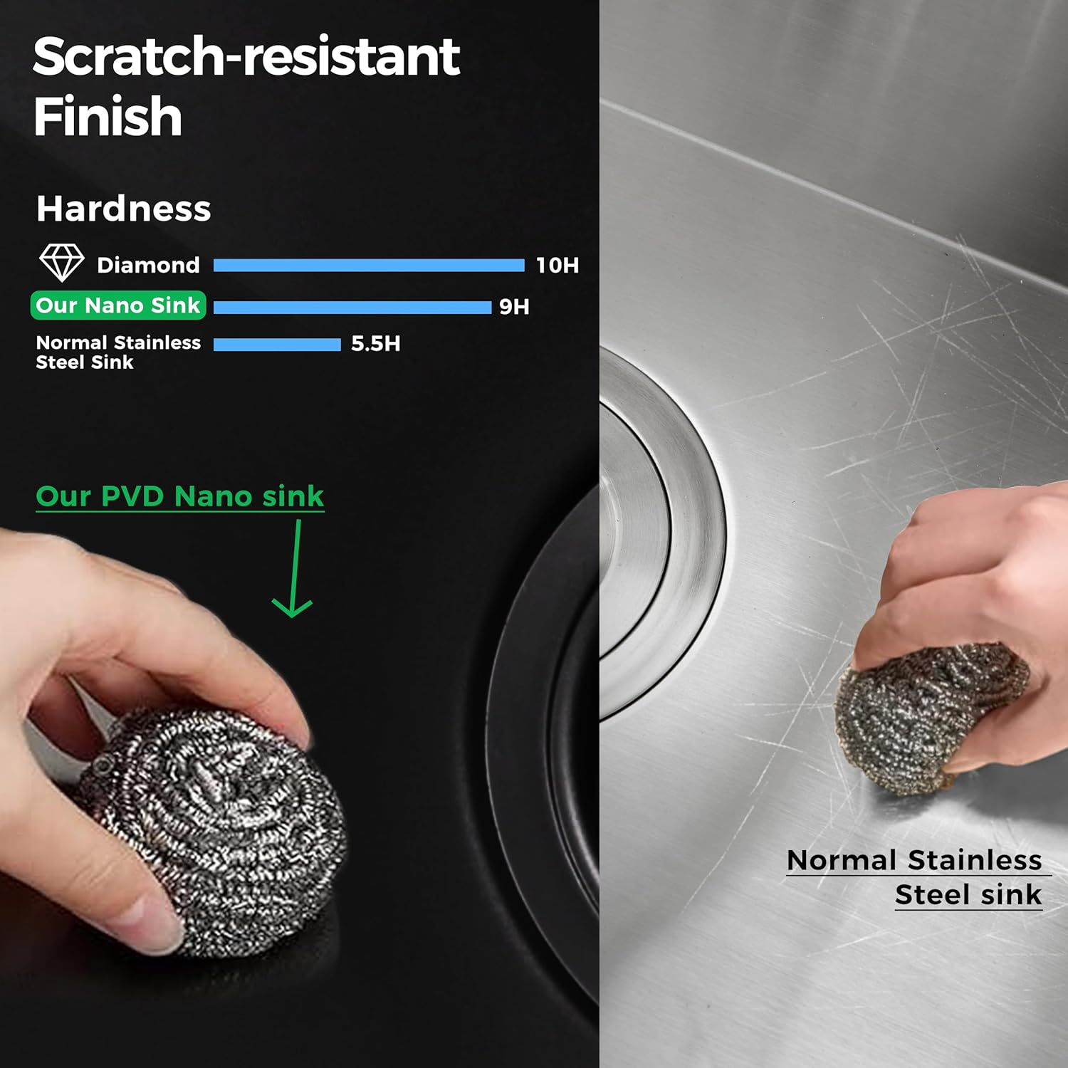 33 Gunmetal Kitchen Sink