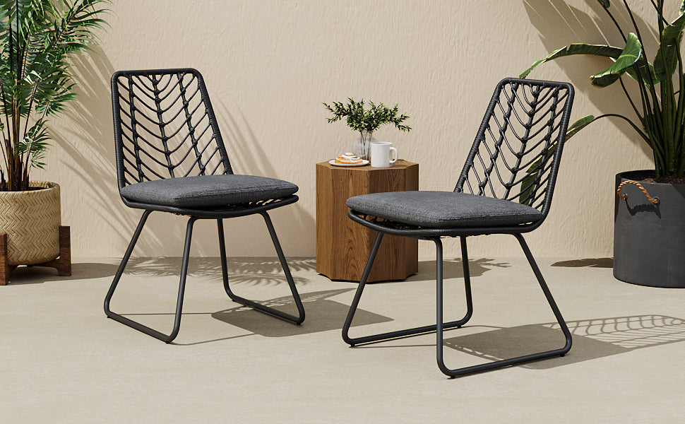 Deja Chair, 2PCS with 2 Cushions
