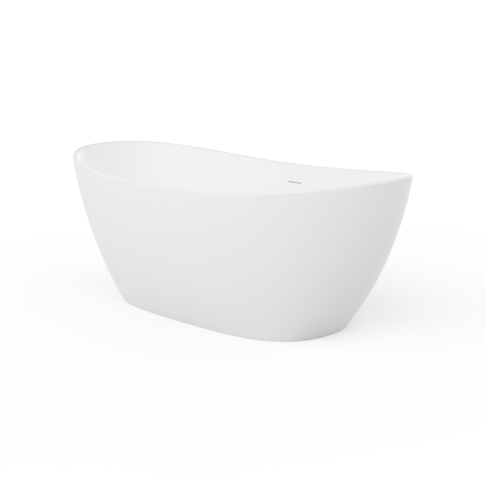 73 Inch Artificial Stone Solid Surface Freestanding Bathtub