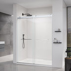 56-60 Inch Double Sliding Frameless Soft-Close Shower Door