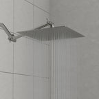 Rain Shower Head With Shower Arm (10 Inch Square, Brushed Nickel)