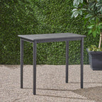 Outdoor Minimalist Acacia Wood Rectangle Bar Table