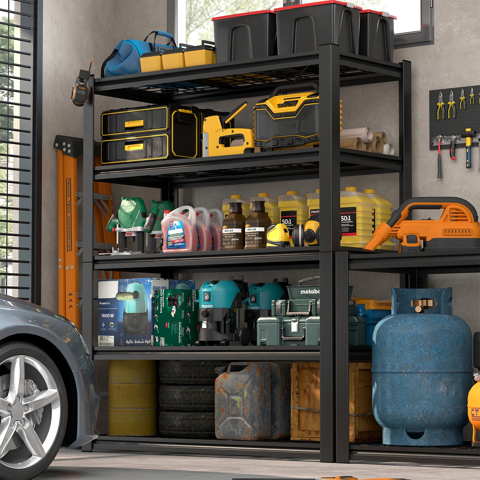 59 Inches Metal Garage Storage Rack