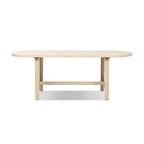 Milo 85" 8-Seat Oval Reclaimed Wood Dining Table