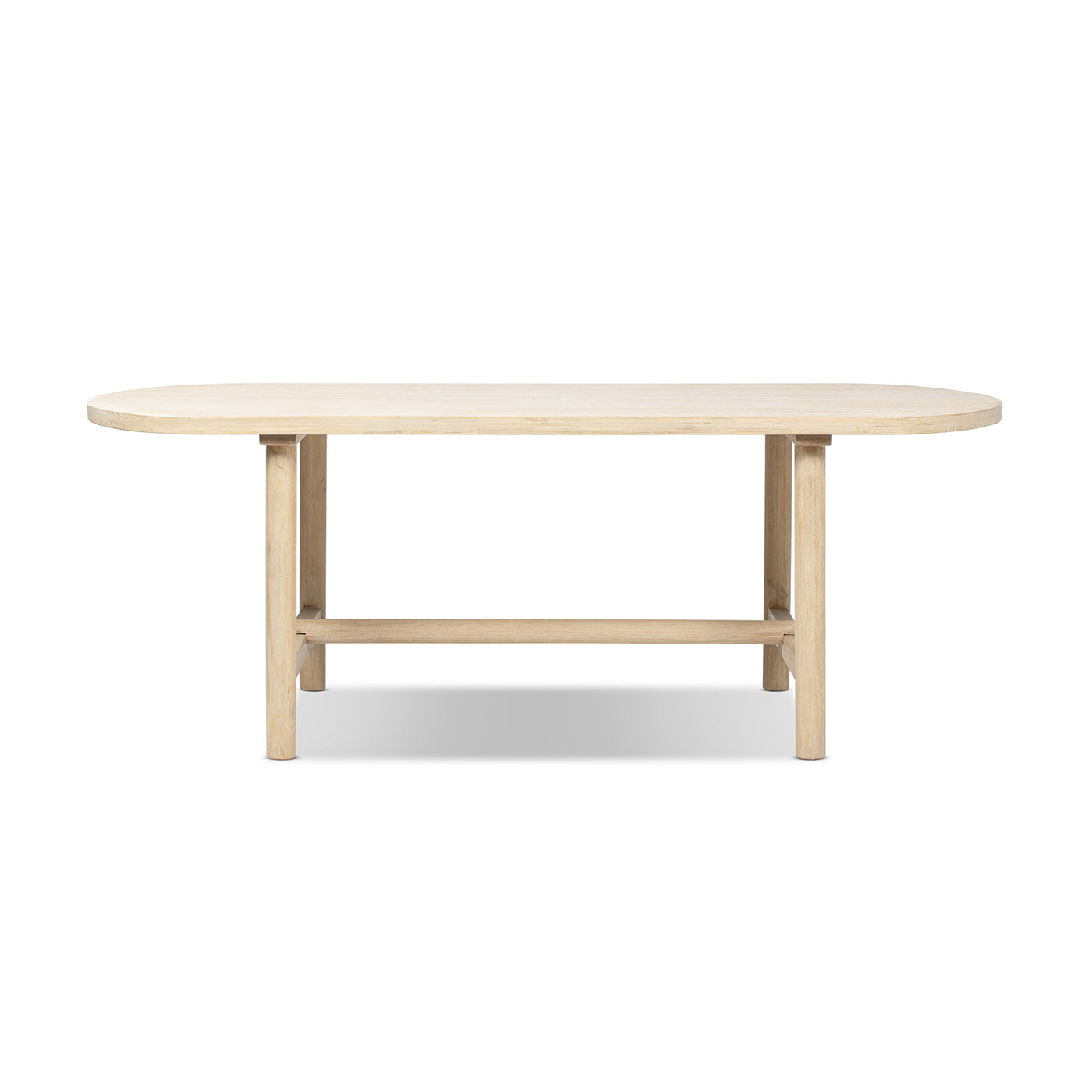 Milo 85" 8-Seat Oval Reclaimed Wood Dining Table
