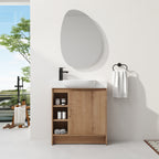 30'' Freestanding Bathroom Vanity with Ceramic Sink