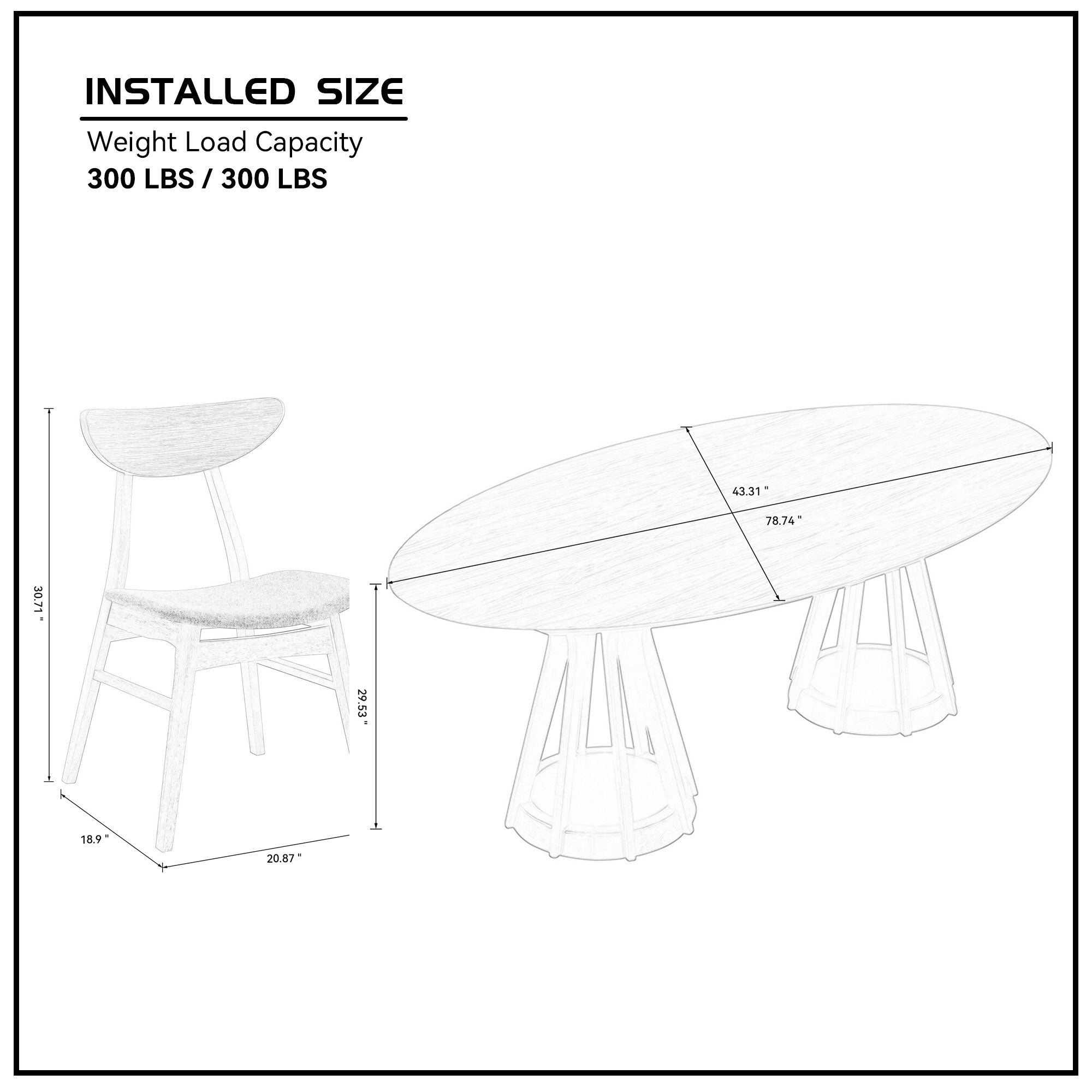 Modern 7-Piece Dining Table Set