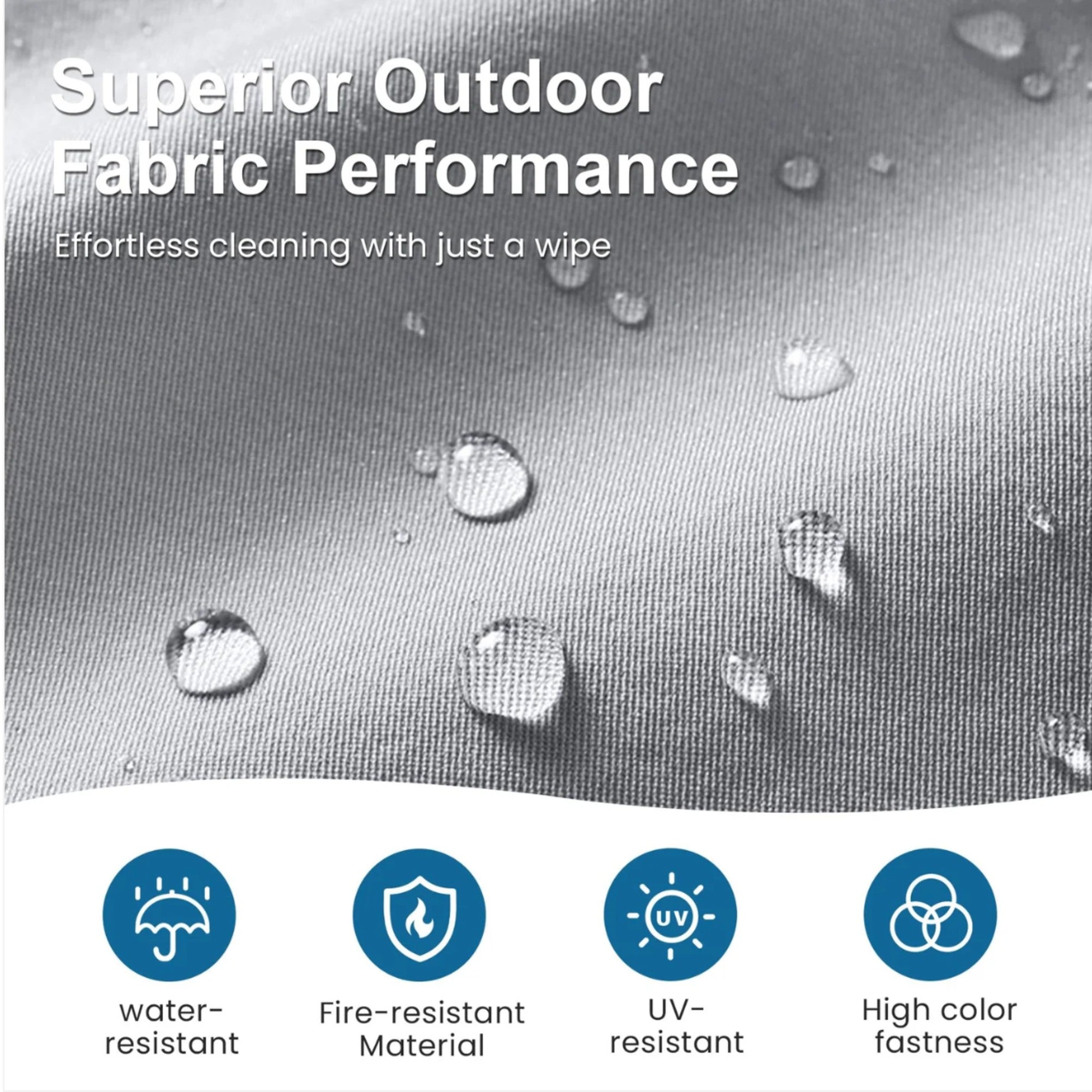 52" All-Weather Aluminum Patio Loveseat Sofa with Thick Cushions