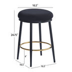 24.75" Modern Counter Stools Set of 2
