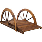 3.3ft Wooden Garden Bridge Arc Footbridge