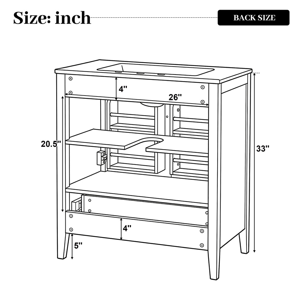 30" Bathroom Vanity