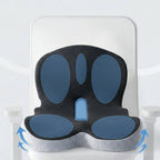 Memory Foam Seat Cushion with Lumbar Support for Office Chair