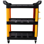 3 Tier Rolling Auto Detail Cart With Wheels