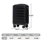 20 Inch ABS Hard Shell Travel Checked Luggage
