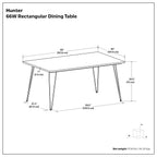 Hunter Dining Table in Refined