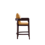 Ritz Wood Upholstered Counter Stool in Camel