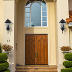 27" Outdoor Wall Lantern with Dusk to Dawn Sensor