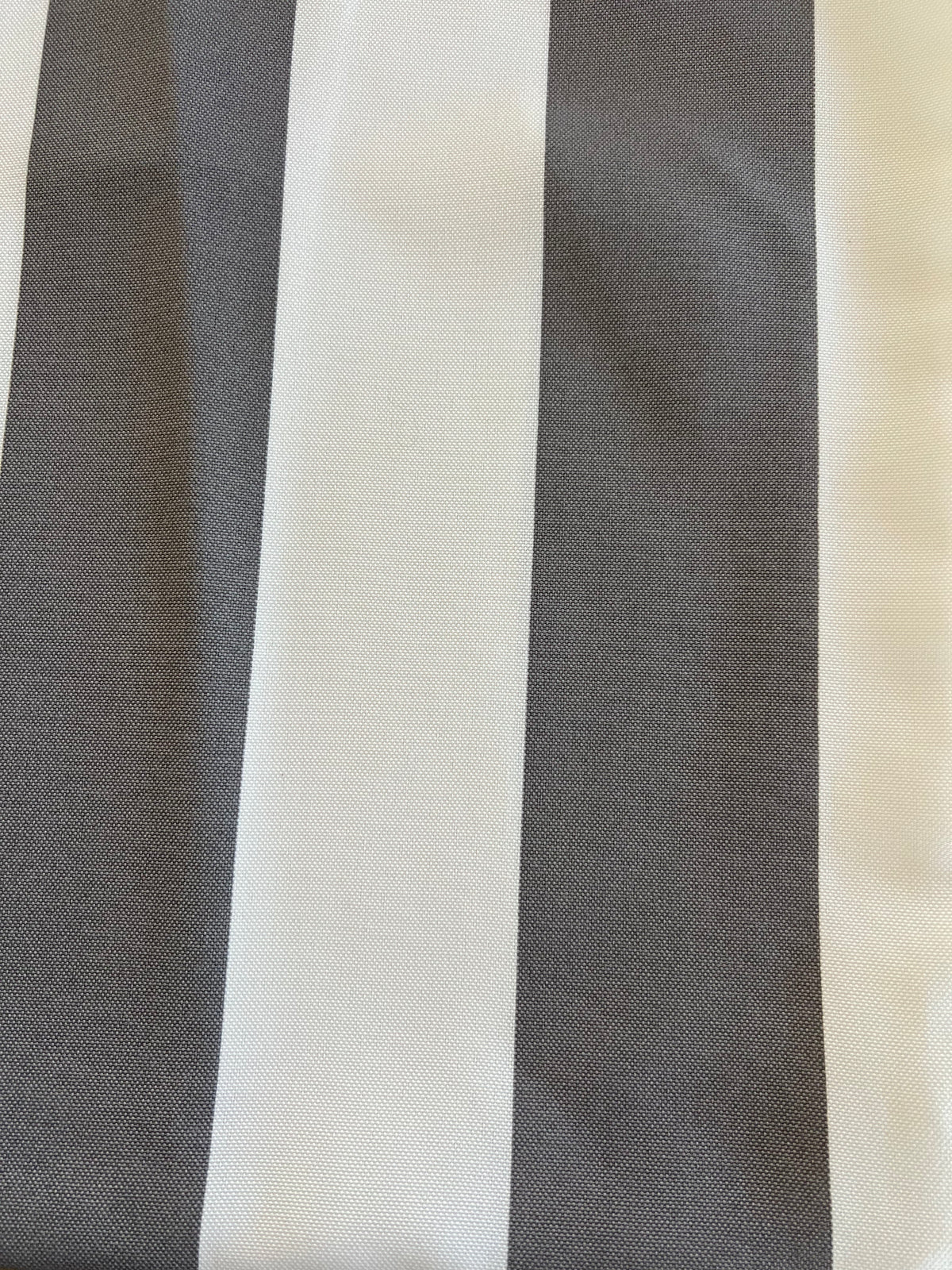 6 Pack Waterproof Outdoor Pillow Covers - Gray/White Striped