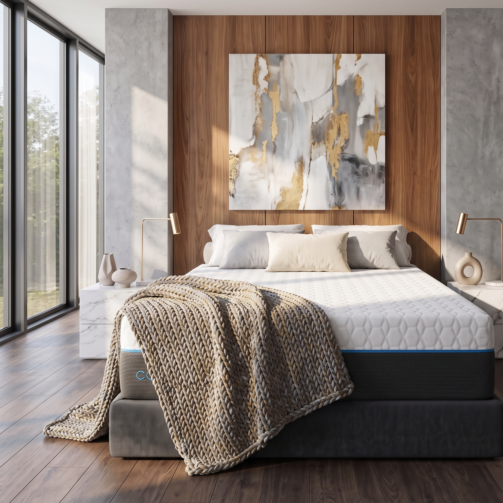 Copper Lux 14" Twin XL Plush Memory Foam Mattress
