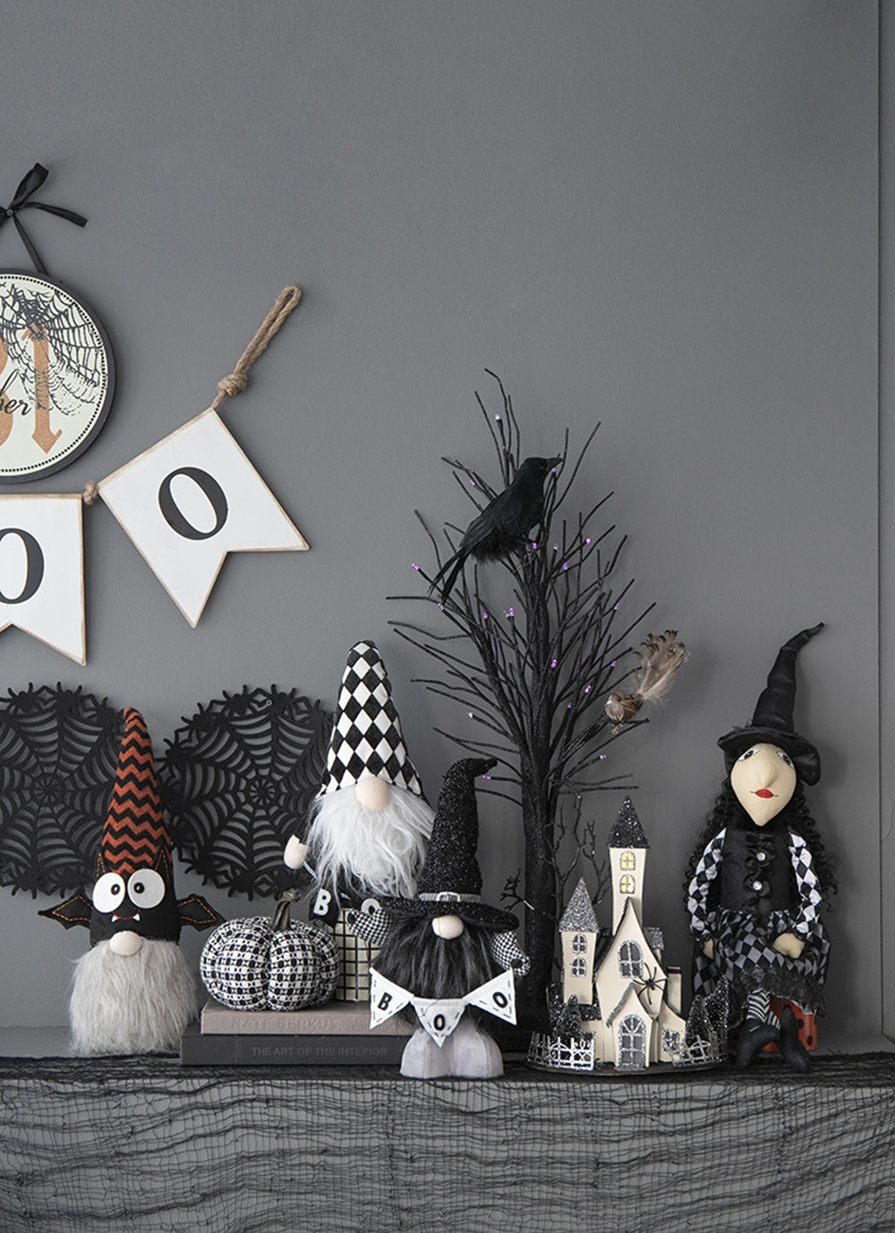 20" Halloween Boo Banner Gnome by Bruce