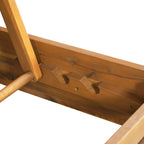 Acacia Wood Outdoor Chaise Lounge