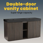 Galan 60" Smoked Bathroom Vanity