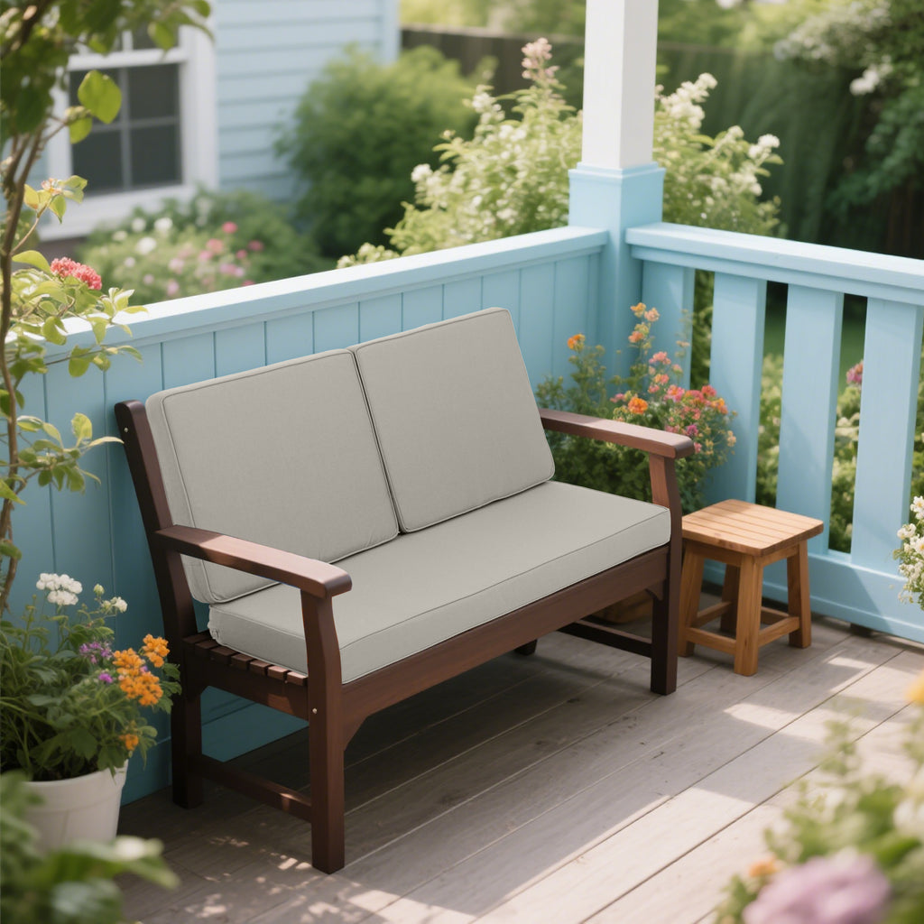 Outdoor Loveseat Cushion Set 48 x 24 Inch