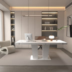 Extendable Dining Room Table for 6-10, Modern All
