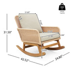 Set of 2 Contemporary Minimalist Patio Seating
