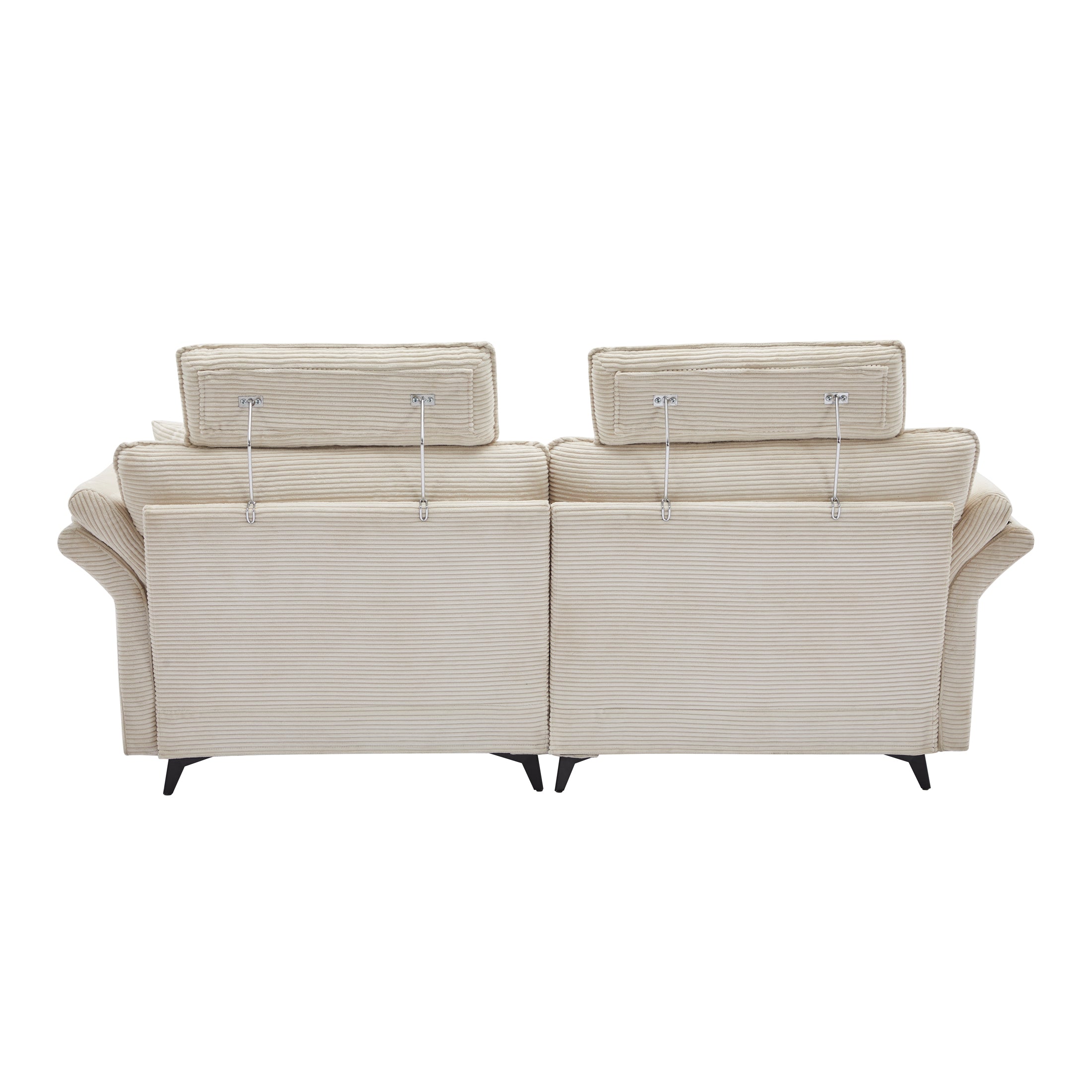 Modern Corduroy Upholstered Sectional Sofa